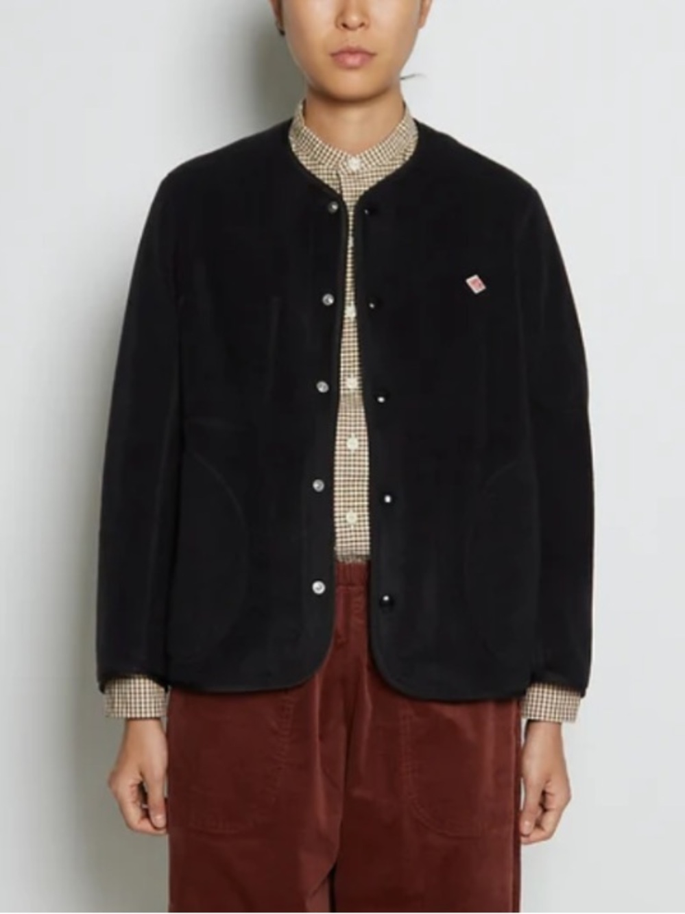 Danton 🇯🇵🇫🇷 Edition Black Fleece Button-Front Jacket